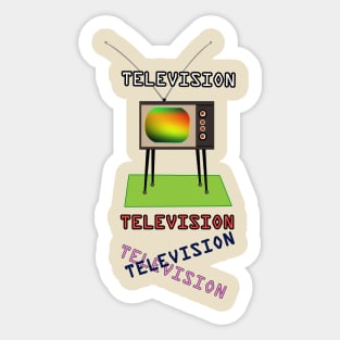 Old Television Sticker